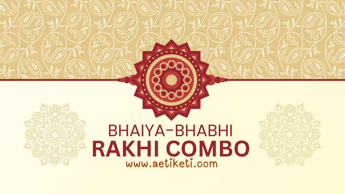 Bhaiya Bhabhi Rakhi Combo set Handmade rakhi for bhaiya bhabhi Luxury rakhi gift for sister-in-law Unique designer bhaiya rakhi Bhabhi rakhi with pearls and beads