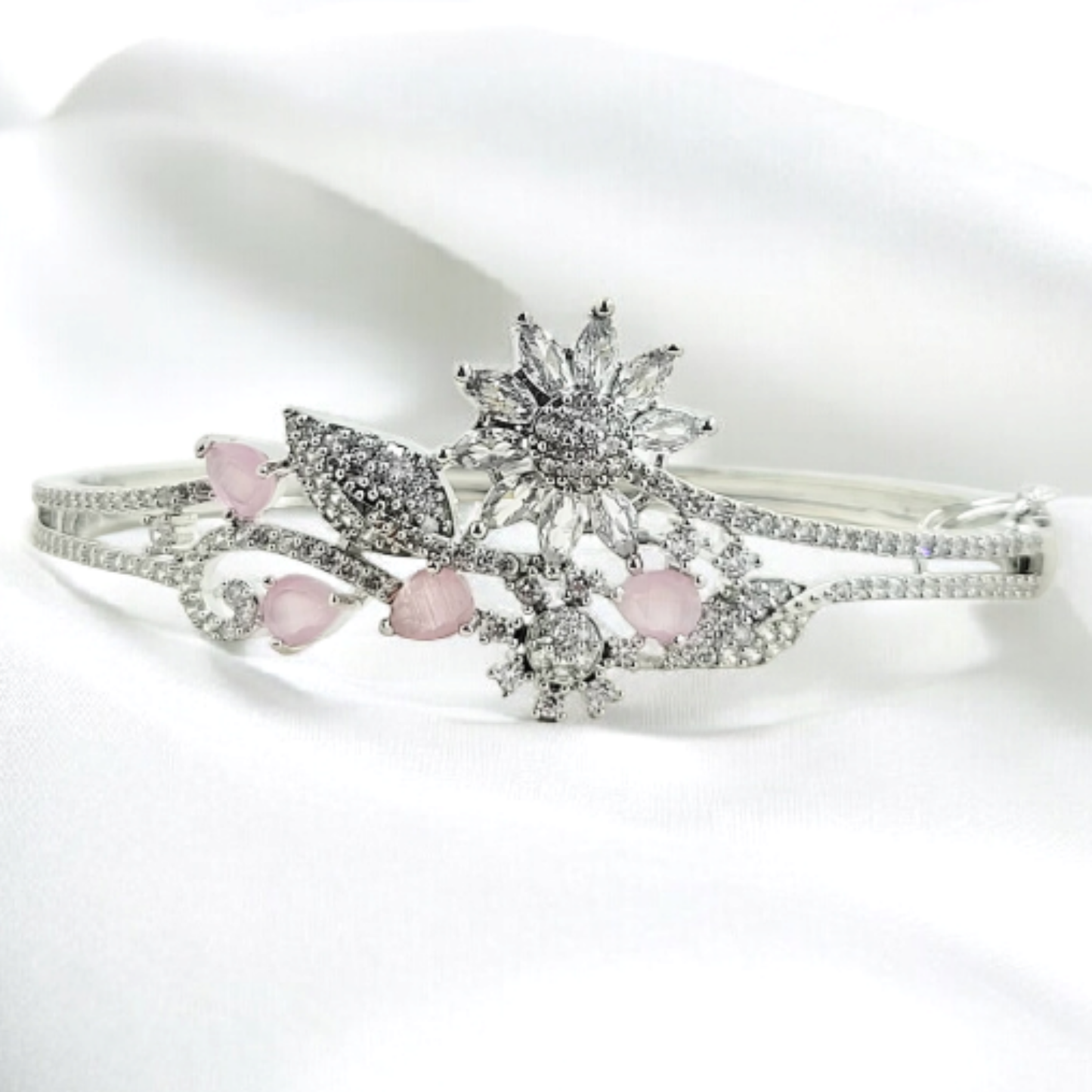 ATKT - PURPLE & PINK STONE BRACELET WITH AD