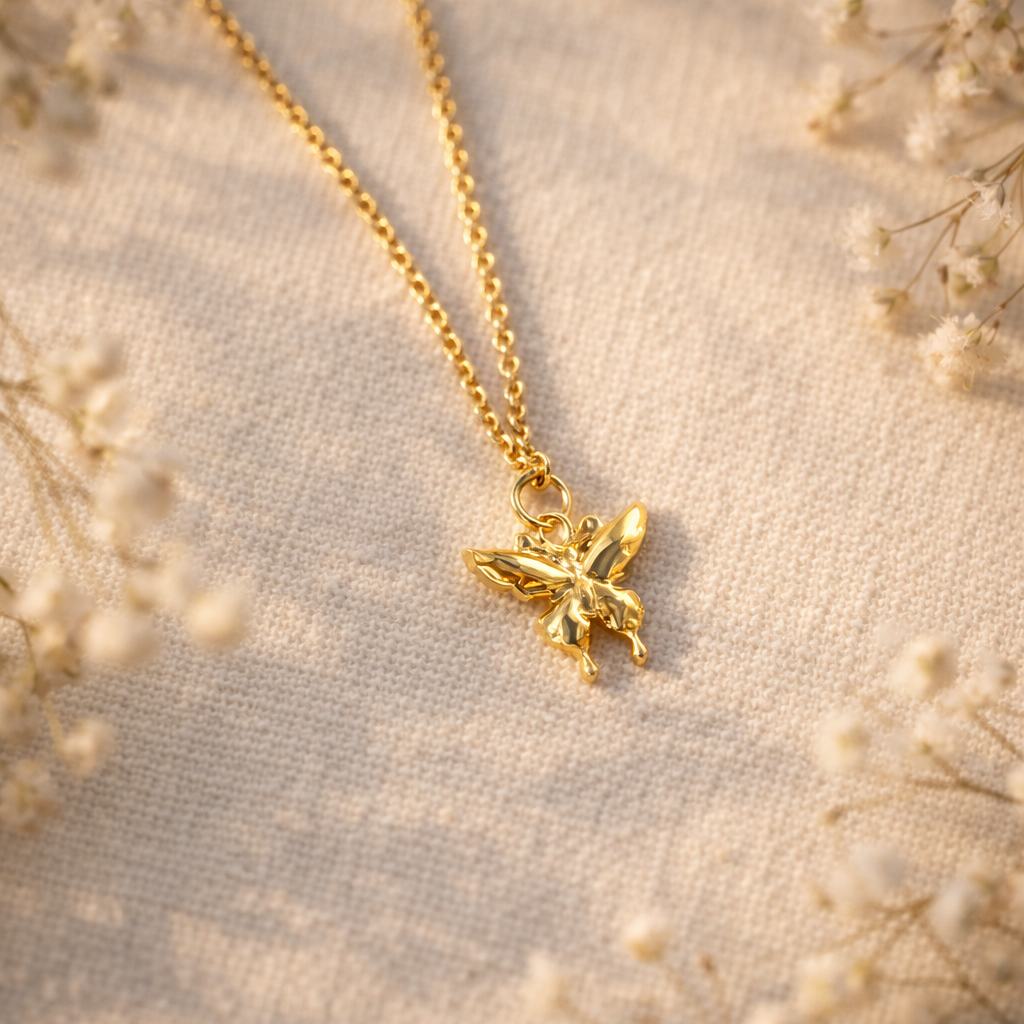 GOLDEN BABY BUTTERFLY PENDANT