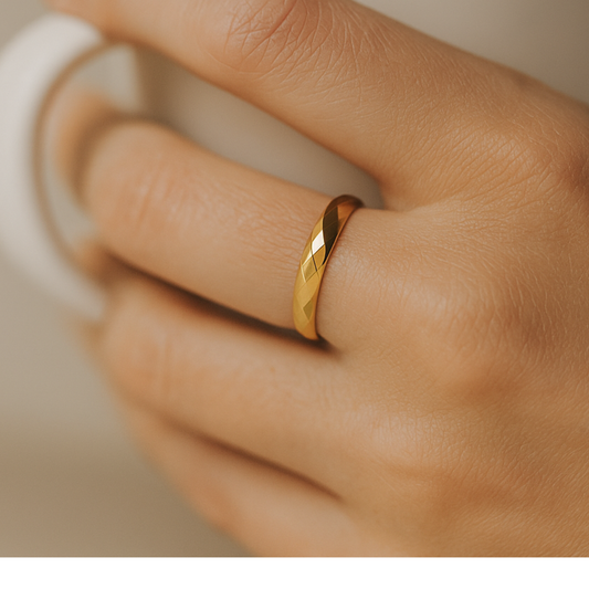 TEXTURED BAND RING