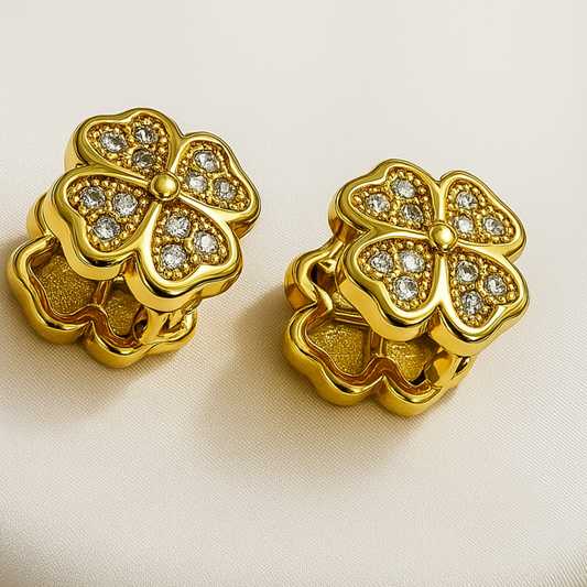 FOUR-LEAF CLOVER EARRING