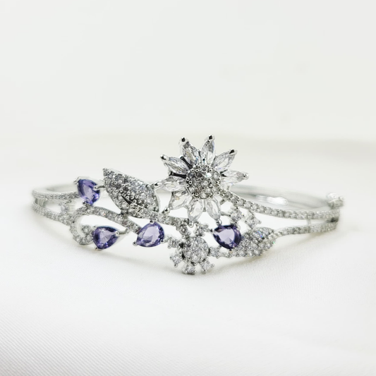 ATKT - PURPLE & PINK STONE BRACELET WITH AD