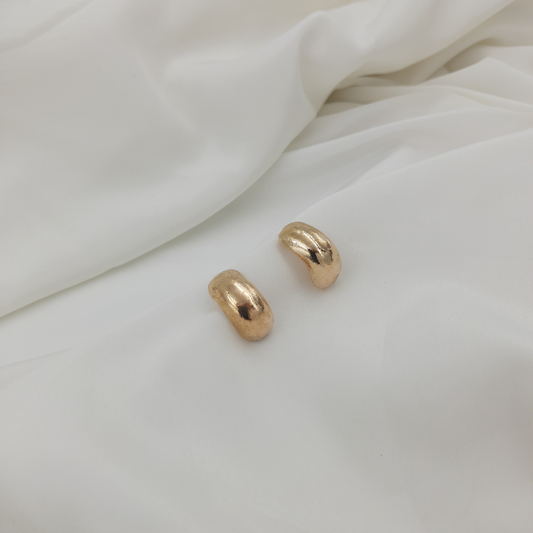 BOLD CHUNKY HALF HOOP EARRING