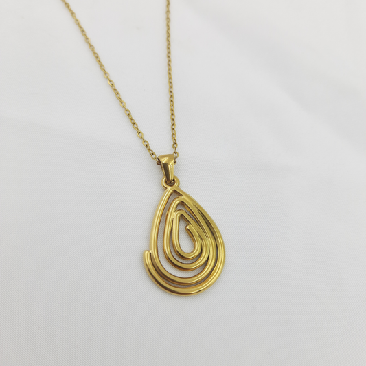 JALEBI TEARDROP NECKLACE