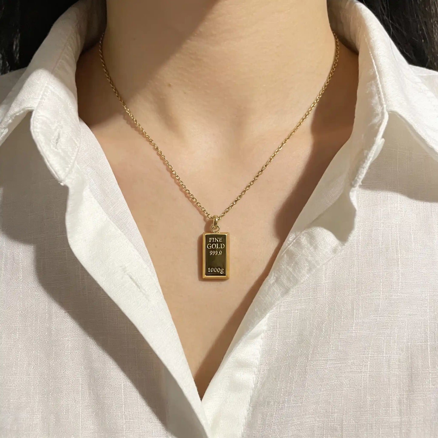 GOLD BAR PENDANT 999.9
