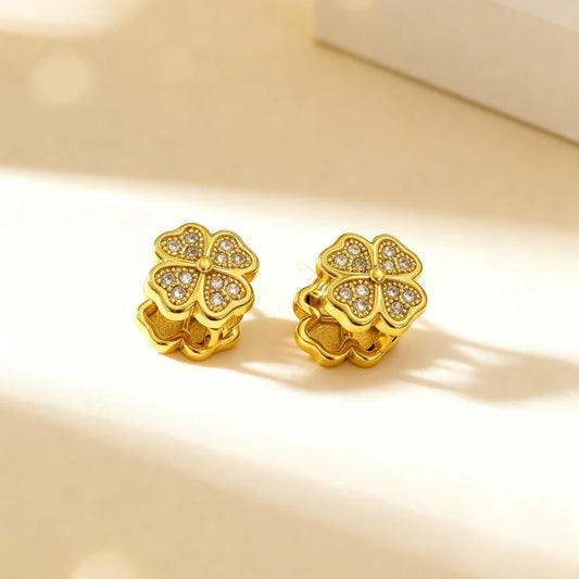 FOUR-LEAF CLOVER EARRING