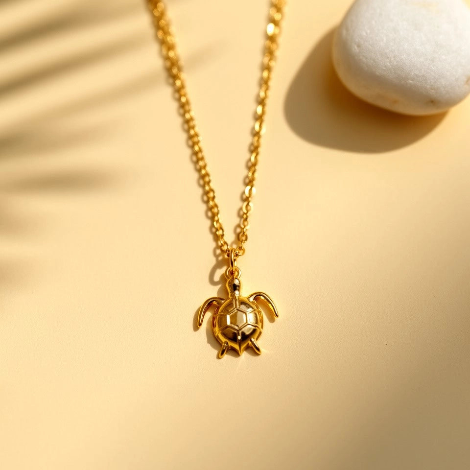 GOLD PLATED TURTLE PENDANT