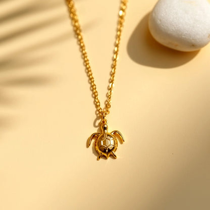 GOLD PLATED TURTLE PENDANT