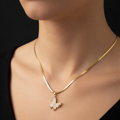 GOLDEN BUTTERFLY NECKLACE
