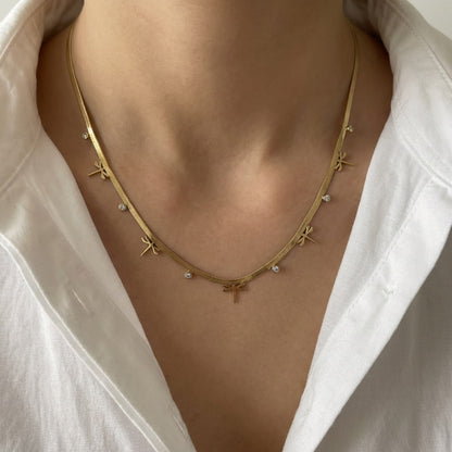 DRAGONFLY CHARM NECKLACE