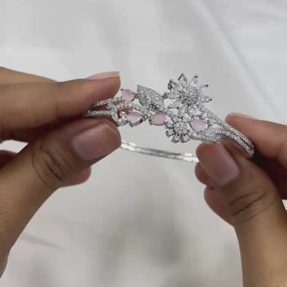 ATKT - PURPLE & PINK STONE BRACELET WITH AD