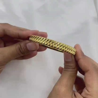 ATKT GOLD PLATED CUBAN KADA